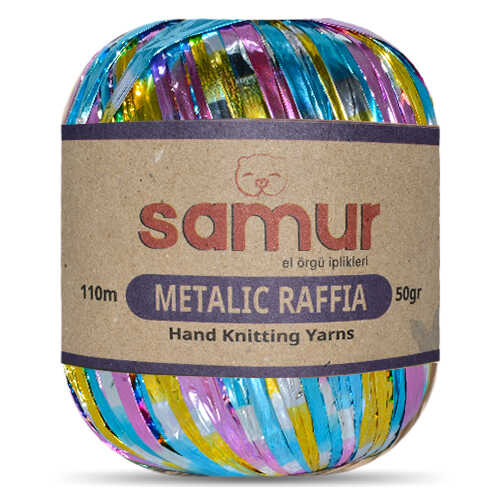 SAMUR,METALİK RAFFİA 107 GÖKKUŞAĞI