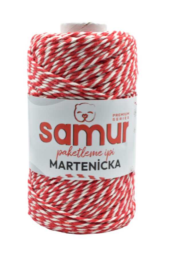 SAMUR,MARTENİÇKA PAKETLEME İPİ KIRMIZI.BEYAZ