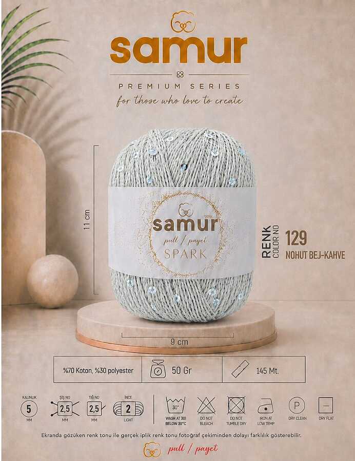 SAMUR,SPARK 129 NOHUT BEJ-KAHVE