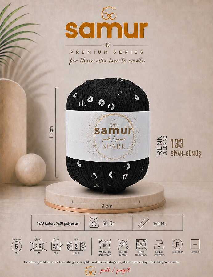 SAMUR,SPARK 133 SİYAH-GÜMÜŞ