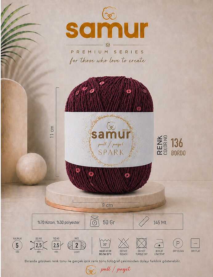 SAMUR,SPARK 136 BORDO