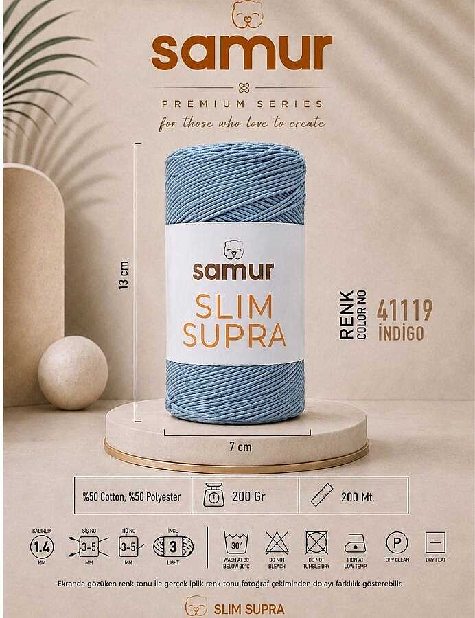 SAMUR SLIM SUPRA 41199 İNDİGO